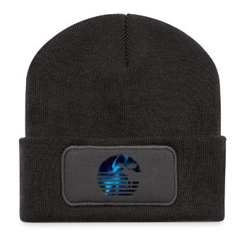 Elch - Recycelte Patch Beanie - Dunkelgrau - Vorne