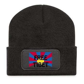 free tibet - Recycelte Patch Beanie - Dunkelgrau - Vorne