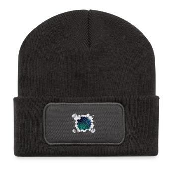 Matrix eddy current breaks out - Recycled Patch Beanie - dark grey - Front