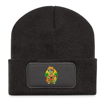 Lunettes de soleil de plage d’été de dessin animé de lézard drôle - Beanie recyclé à patch - charbon - Devant