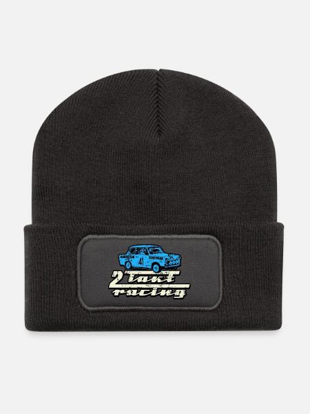 Trabi 2 Takt Racing - Recycelte Patch Beanie - Dunkelgrau
