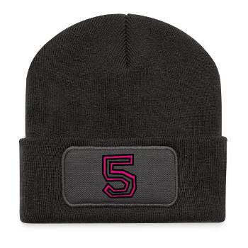 5 - Recycled Patch Beanie - dark grey - Front