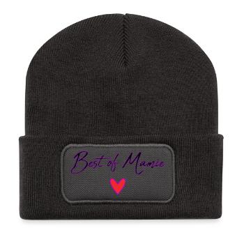 OMA. MUTTERTAG. ALLES GUTE ZUM GEBURTSTAG OMA. ICH LIEBE DICH - Recycelte Patch Beanie - Dunkelgrau - Vorne