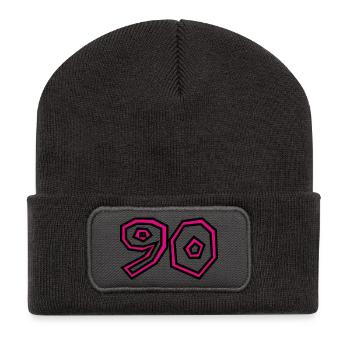 90. 90 JAHRE. 90-JÄHRIGES JUBILÄUM. 90-JÄHRIGES JUBILÄUM. - Recycelte Patch Beanie - Dunkelgrau - Vorne