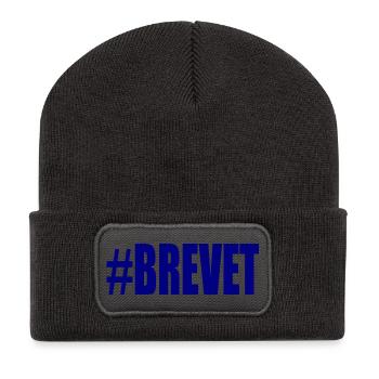 FERRY. BACCALAUREAT. PATENT. DNB. EXAMINATION. WELL DONE - Recycled Patch Beanie - dark grey - Front