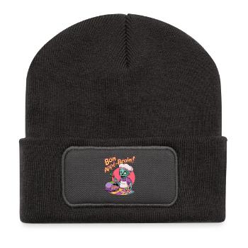 Bon Appé-brain! - Recycled Patch Beanie - dark grey - Front