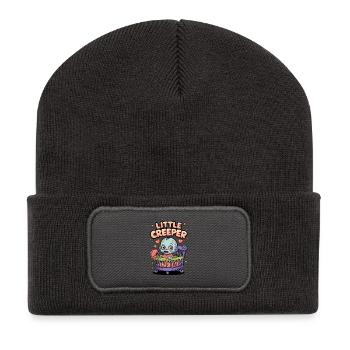 Kleiner Kriecher - Recycelte Patch Beanie - Dunkelgrau - Vorne