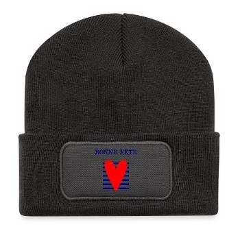 HAPPY FATHER'S DAY. DAD. FATHER'S DAY. FATHER - Recycled Patch Beanie - dark grey - Front