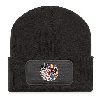 Yūrei: Der japanische Geist des Bedauerns - Recycelte Patch Beanie - Dunkelgrau - Vorne