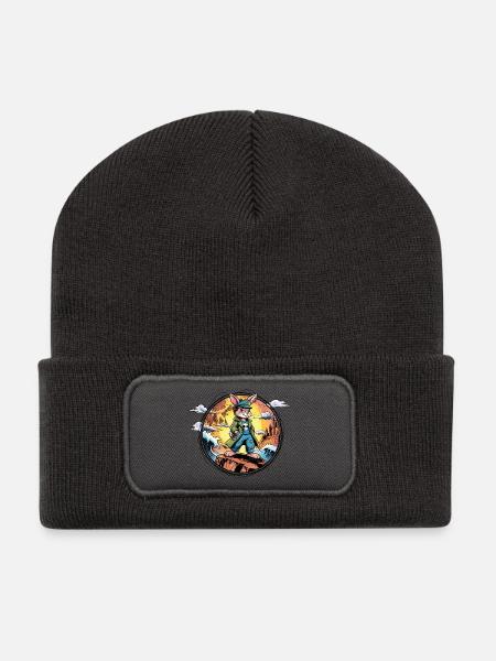 Käpt’n Hoppel Piratenabenteuer - Recycelte Patch Beanie - Dunkelgrau