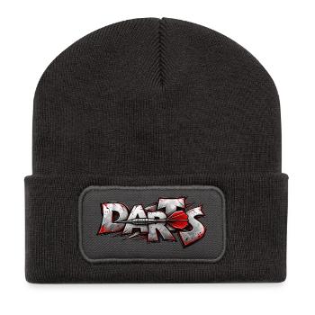 Darts Graffiti Burst - Recycelte Patch Beanie - Dunkelgrau - Vorne