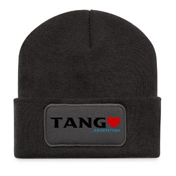 Tango - Recycelte Patch Beanie - Dunkelgrau - Vorne