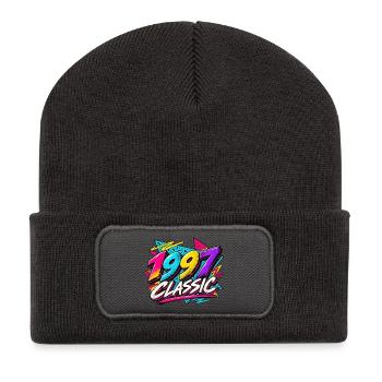 1997 Classic Neon Retro - Recycelte Patch Beanie - Dunkelgrau - Vorne
