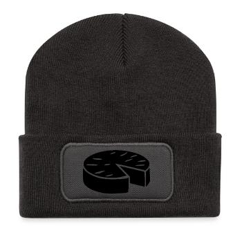 T-Shirt Humor Käse Camembert lustiges Geschenk - Recycelte Patch Beanie - Dunkelgrau - Vorne