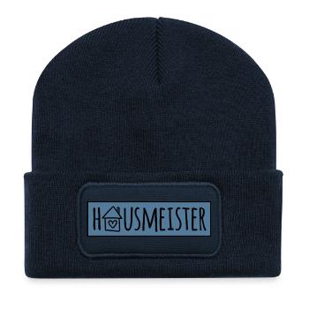 Hausmeister - Recycelte Patch Beanie - French Navy - Vorne