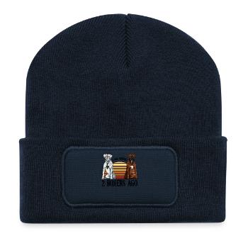 boxeur - Beanie recyclé à patch - bleu marine - Devant