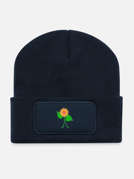 sonnenblume - Recycelte Patch Beanie - French Navy