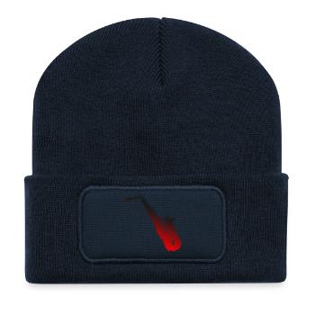 Saxophon - Recycelte Patch Beanie - French Navy - Vorne