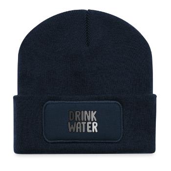 Drink water - Recycled Patch Beanie - french navy - Front