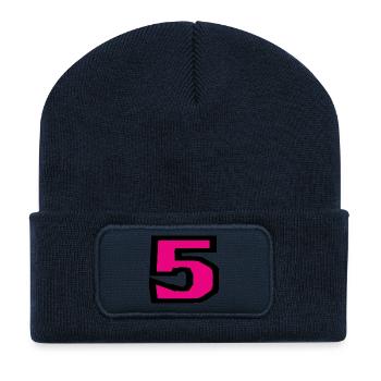 5. 5 JAHRE. 5-JÄHRIGES JUBILÄUM. 5-JÄHRIGES JUBILÄUM. 5. - Recycelte Patch Beanie - French Navy - Vorne