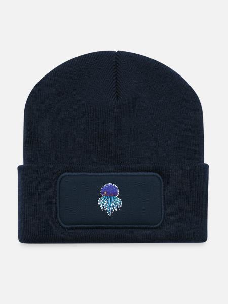 Portugiesischer Mann O Krieg Karikatur Kawaii Illustration - Recycelte Patch Beanie - French Navy