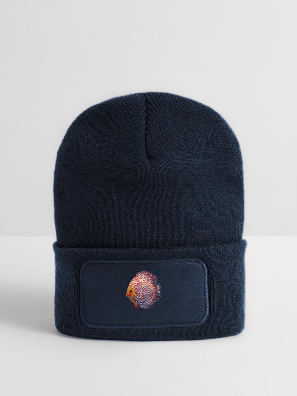 Discus - Recycelte Patch Beanie - French Navy - Vorne