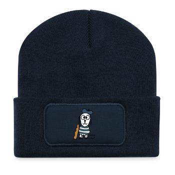 Französisch ScHoF - Recycelte Patch Beanie - French Navy - Vorne