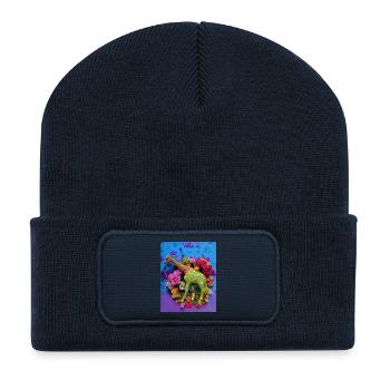 Karnevalsfreunde Grünes Pferd - Recycelte Patch Beanie - French Navy - Vorne