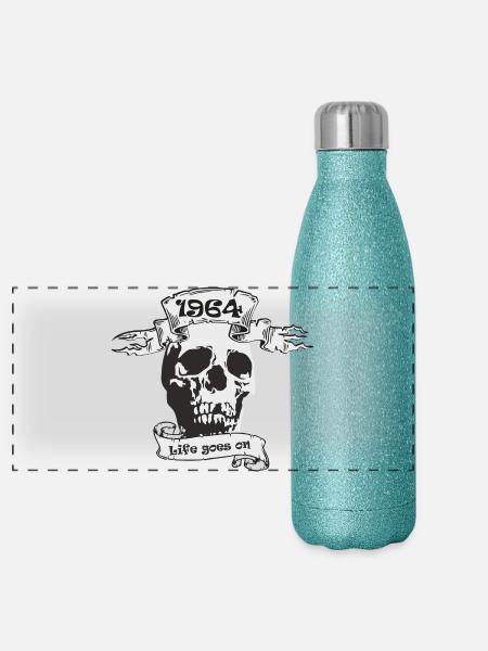 1964 - Panorama Glitzer Isolierflasche 500 ml - Blau Glitzer