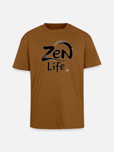 Zen-Leben: Frieden und Gleichgewicht - Oversized Heavyweight Unisex T-Shirt - Toffee