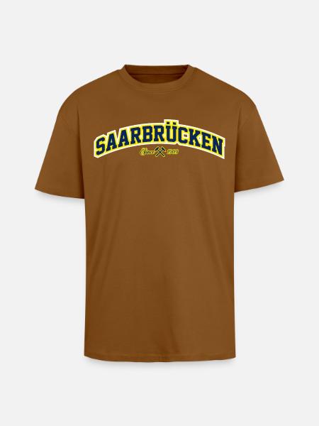 Saarbrücken - Oversized Heavyweight Unisex T-Shirt - Toffee
