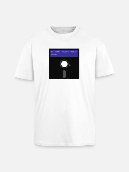 floppy disk - Unisex Oversized Heavyweight T-shirt - white