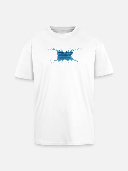 Water drop - Unisex Oversized Heavyweight T-shirt - white