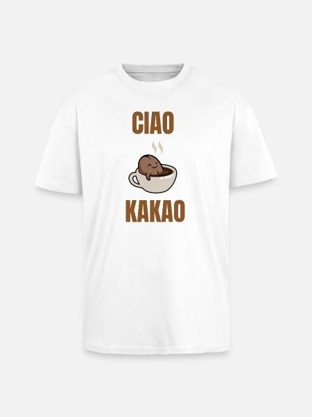 ciao cocoa - Unisex Oversized Heavyweight T-shirt - white