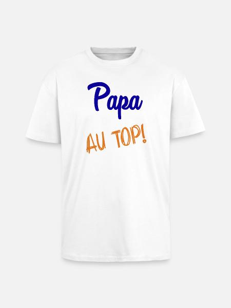 DAD - Unisex Oversized Heavyweight T-shirt - white