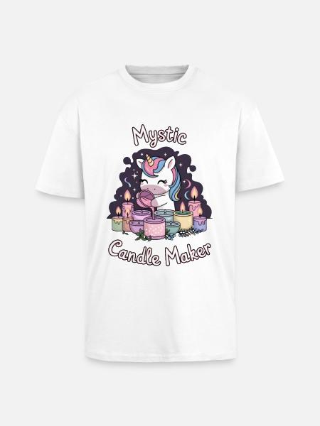 Mystic Candle Maker. - Unisex Oversized Heavyweight T-shirt - white