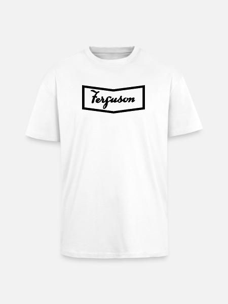 Ferguson TE20 hood logo - Unisex Oversized Heavyweight T-shirt - white