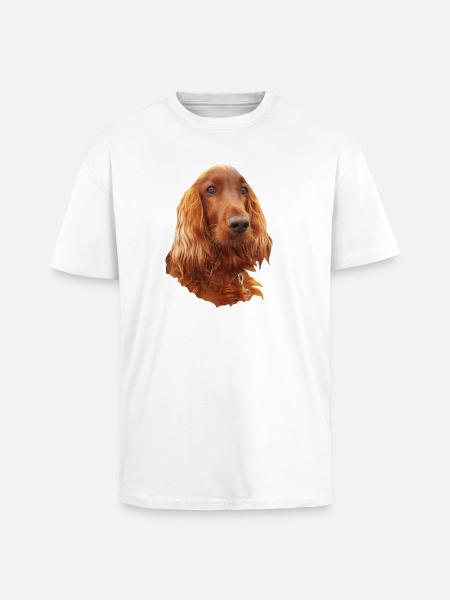 Irish Setter Red - Oversized Heavyweight Unisex T-Shirt - Weiß