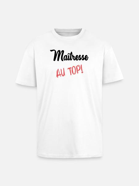 MISTRESS - Unisex Oversized Heavyweight T-shirt - white