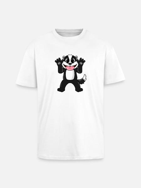 Badger - Unisex Oversized Heavyweight T-shirt - white