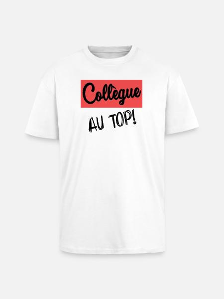 COLLEAGUE. START. RETIREMENT - Unisex Oversized Heavyweight T-shirt - white