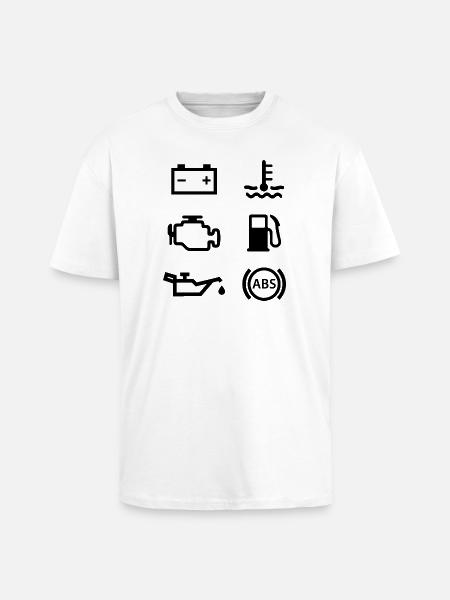 Autolichter - Oversized Heavyweight Unisex T-Shirt - Weiß
