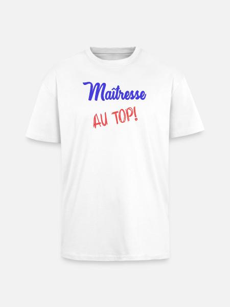 MISTRESS - Unisex Oversized Heavyweight T-shirt - white