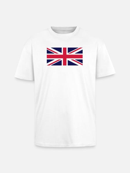 UNION JACK - Oversized Heavyweight Unisex T-Shirt - Weiß