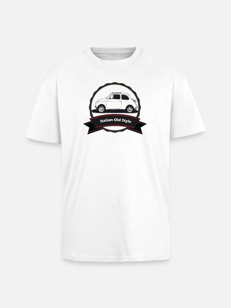 500 - T-shirt unisexe oversize épais - blanc