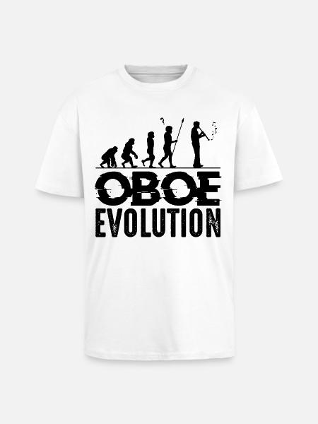 hautbois - T-shirt unisexe oversize épais - blanc