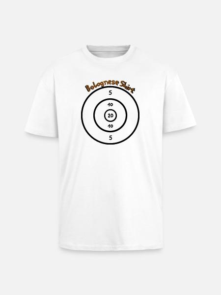 Bolognese Shit - Unisex Oversized Heavyweight T-shirt - white