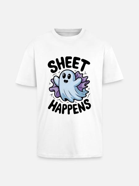 Blatt passiert - Oversized Heavyweight Unisex T-Shirt - Weiß