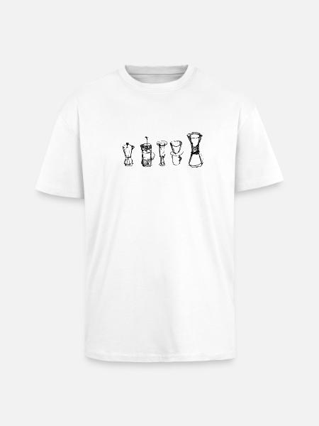 Alternative Coffee - Unisex Oversized Heavyweight T-shirt - white