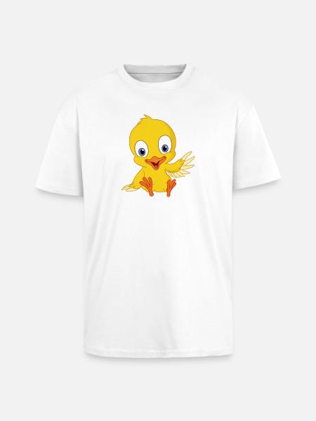 Cute chick - Unisex Oversized Heavyweight T-shirt - white